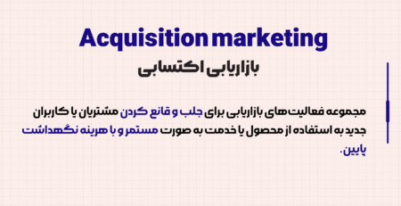 بک تعریف استاندارد از بازاریابی اکتسابی بعلاوه معادل های فارسی و انگلیسی